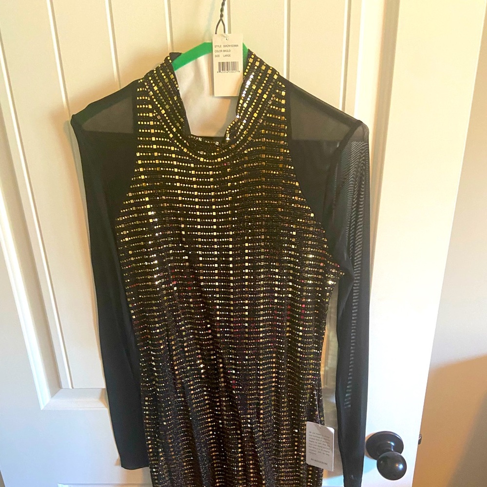 Max and Ash sparkle and sheer cocktail dress. NWT